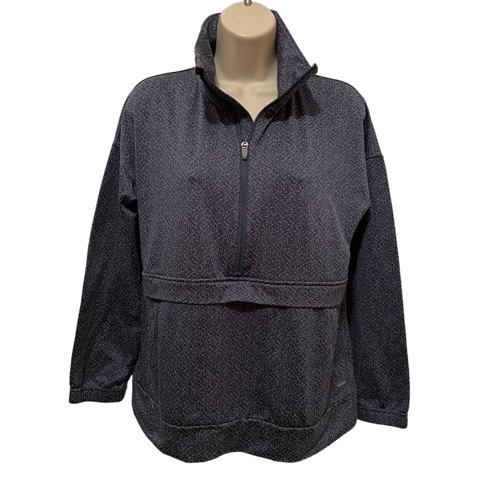 Mondetta Women’s Pullover 1/2 Zip Shirt Sweatshirt Size Small Blue Soft Pocket